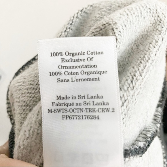 EVERLANE The Track Crewneck Sweatshirt Dark Heather Gray NWT - Picture 7 of 10